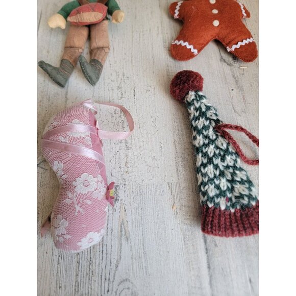 Vintage plush child drummer tree stocking Xmas ornament ballerina - Picture 2 of 6